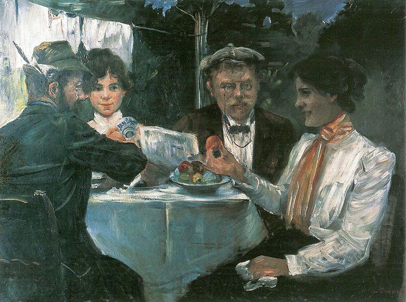 Lovis Corinth In Max Halbes Garten